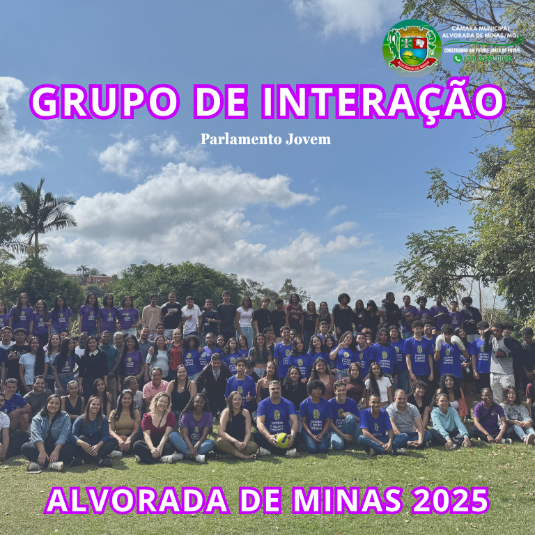 Juventude do Parlamento Jovem do Polo Médio Espinhaço se reúne em Alvorada de Minas.