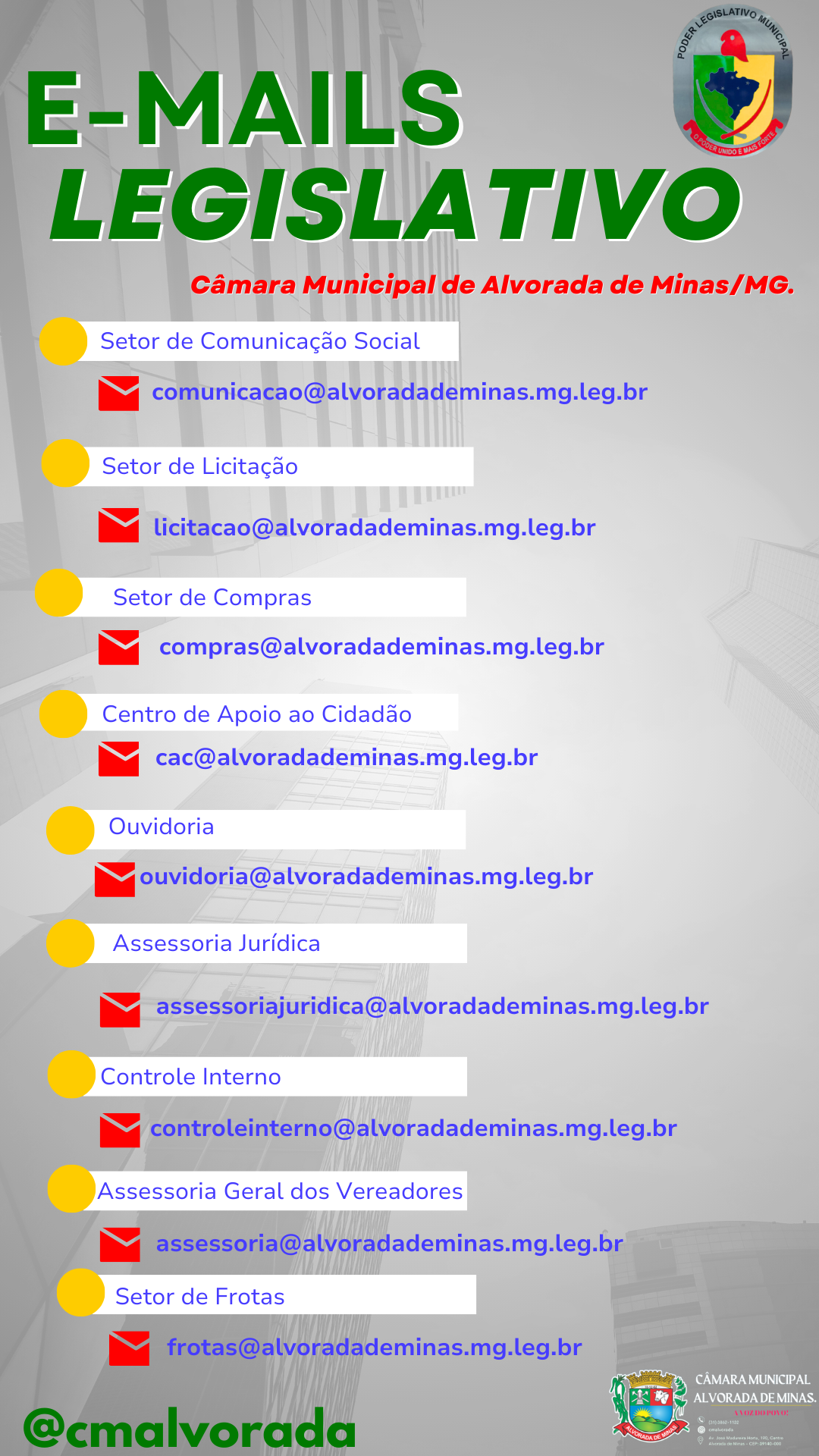 E-MAIL INSTITUCIONAIS