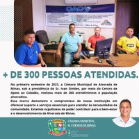 Orgulho Alvoradino! Mais de 300 atendimentos à nossa população no primeiro semestre de 2023! 